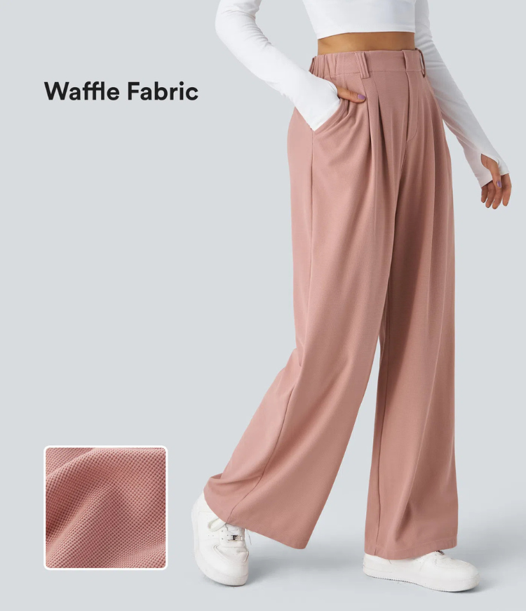 SerenAir™ V2 - Pantaloni svasati con cintura alta e tasche laterali