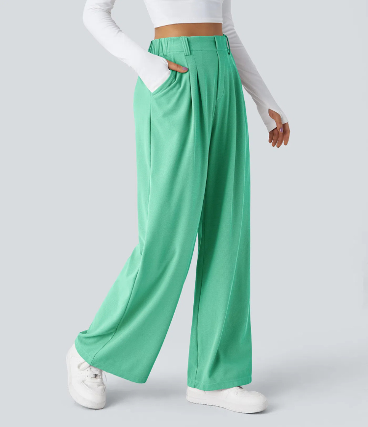 SerenAir™ V2 - Pantaloni svasati con cintura alta e tasche laterali