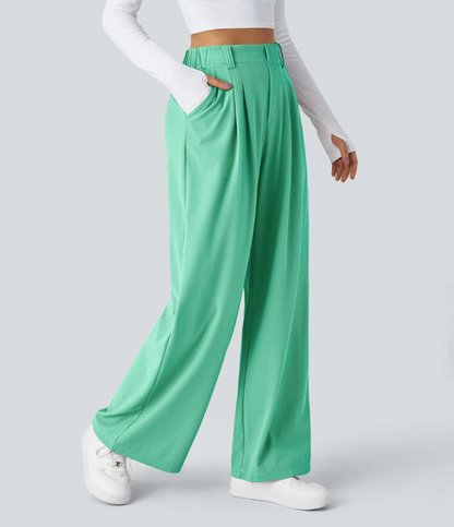 SerenAir™ V2 - Pantaloni svasati con cintura alta e tasche laterali